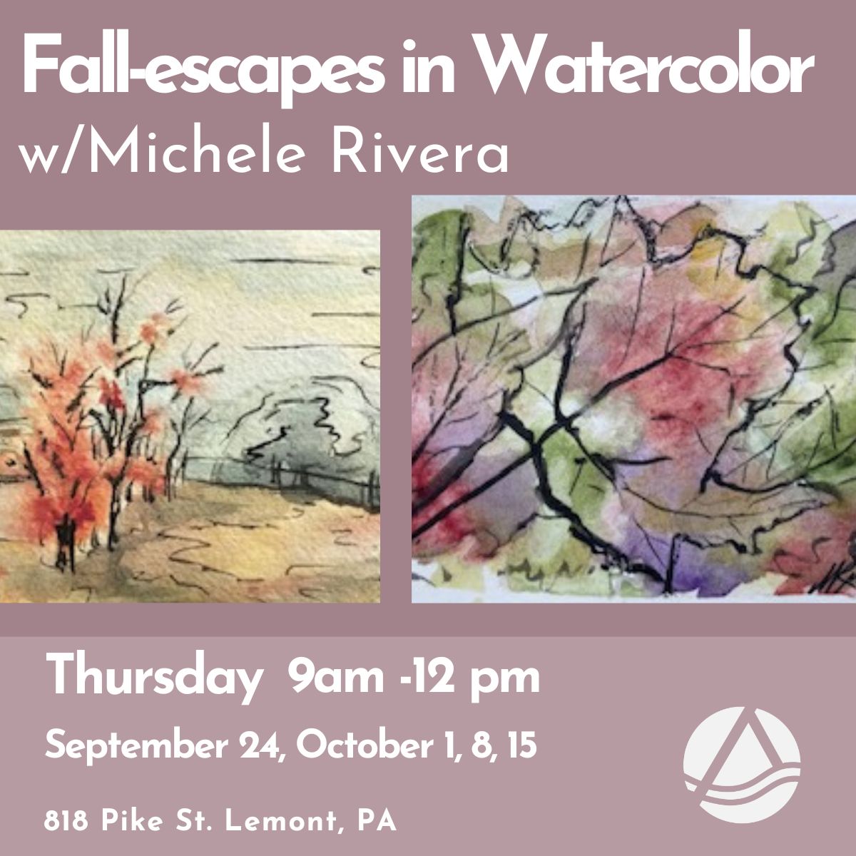 Fall-escapes in Watercolor: Morning