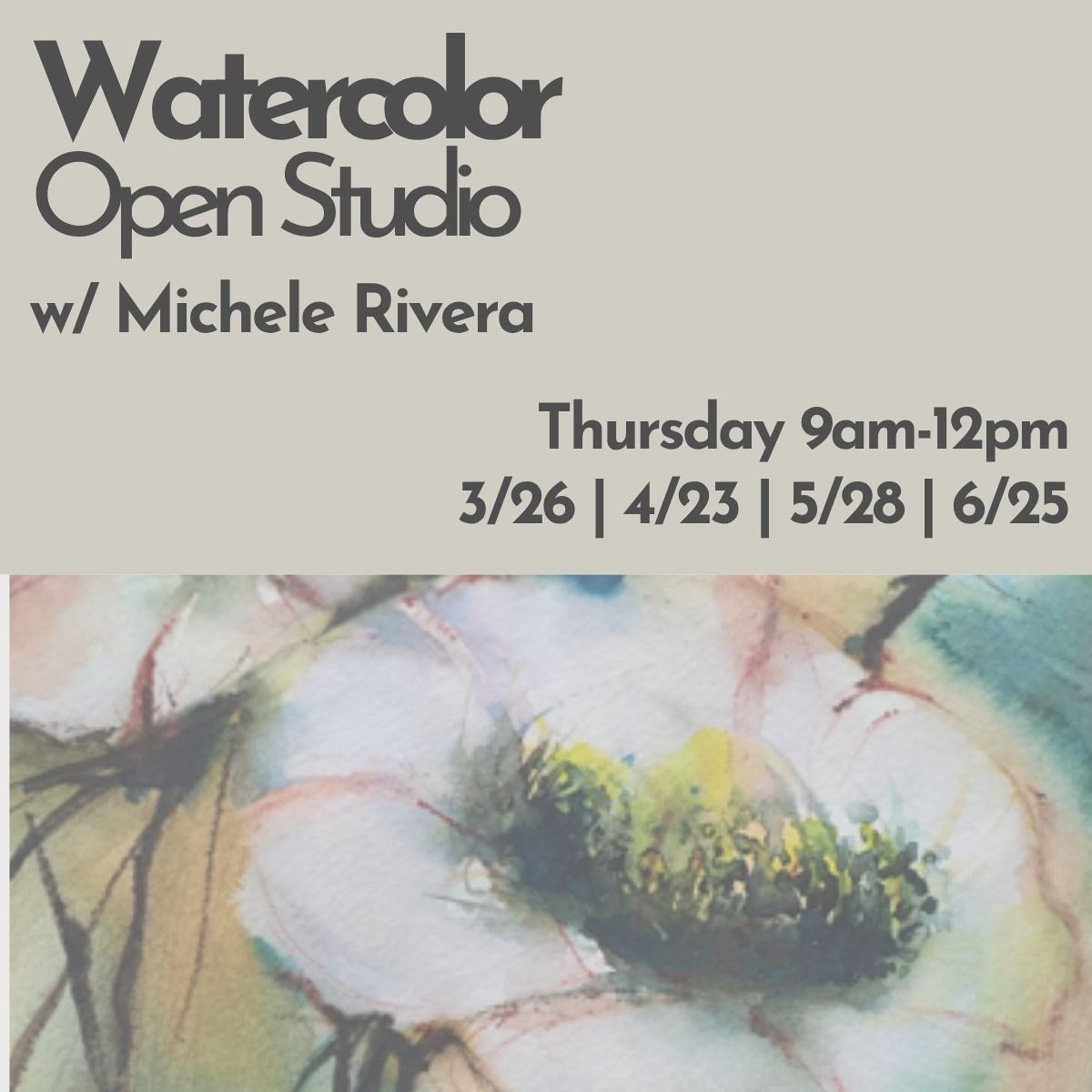 Watercolor Open Studio