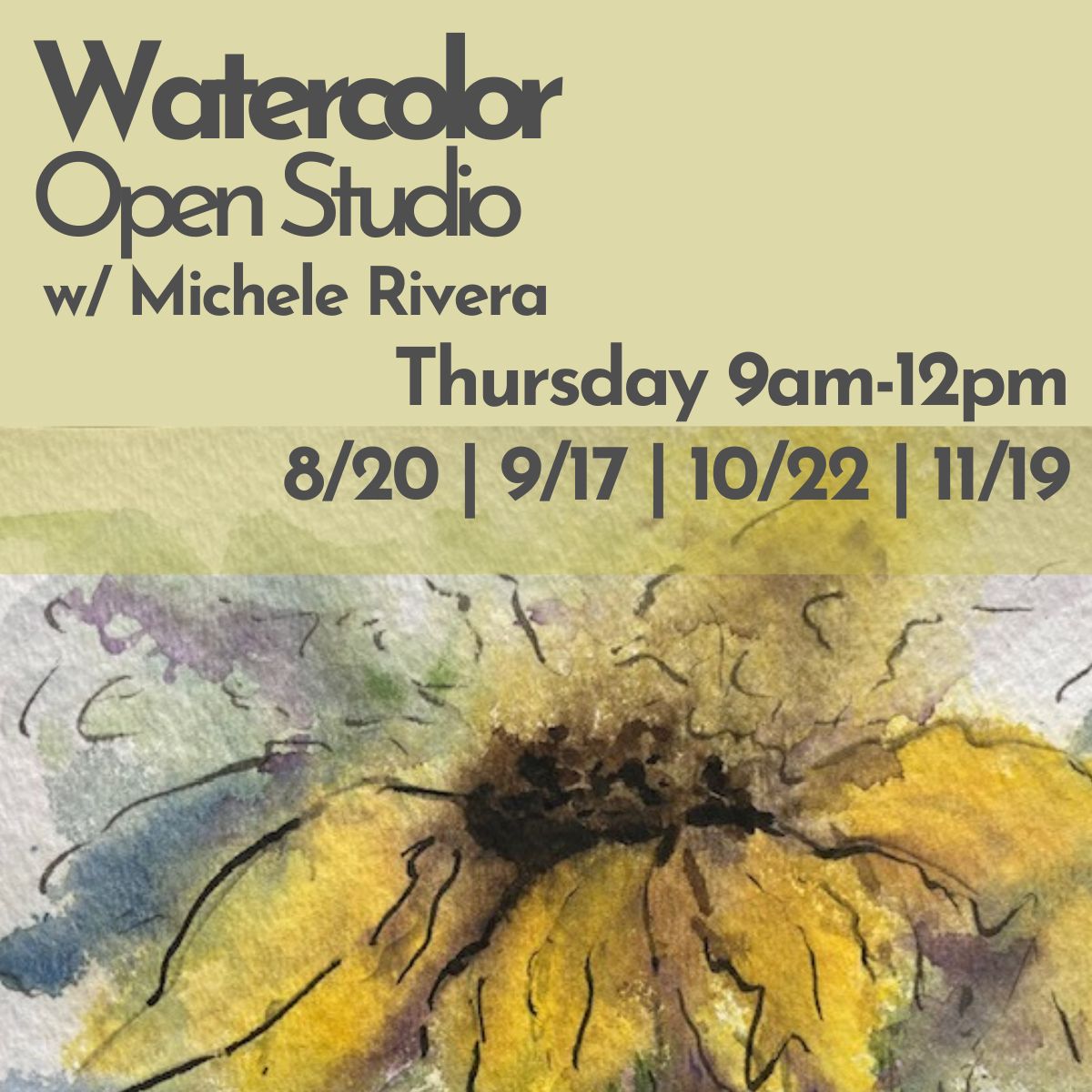 Watercolor Open Studio