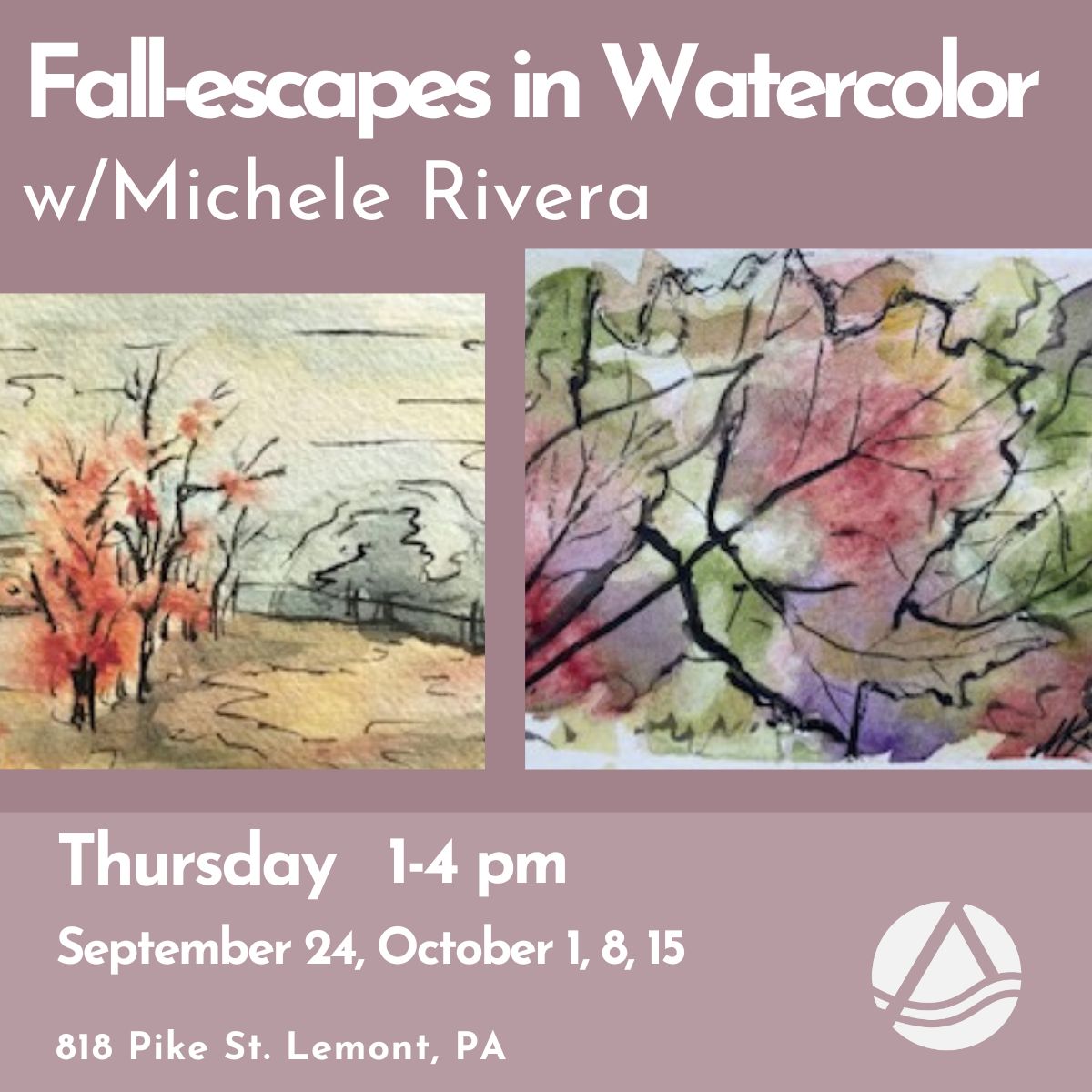 Fall-escapes in Watercolor: Afternoon