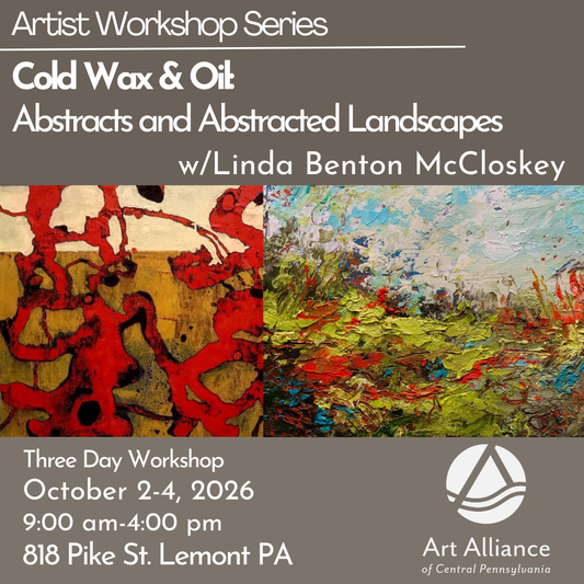 Cold Wax & Oil: Abstracts and Abstracted Landscapes (3-Day Workshop)