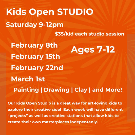 Saturday Open Studio for Kids 7-12