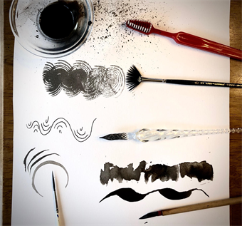 Drawing with Inks with Jennifer Kane via Zoom June 24, 2020