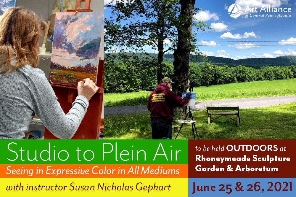 Studio to Plein Air: Seeing Expressive Color in All Mediums w/ Susan Nicholas 06/25 & 26 January 26, 2021