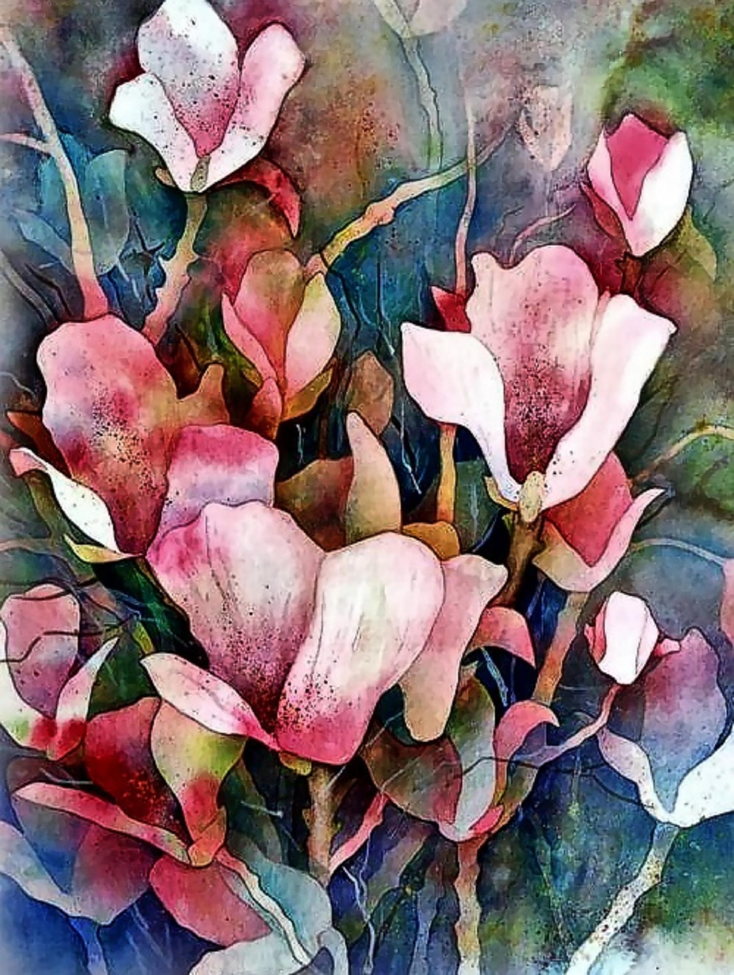 Watercolor Flowers Pop Up with Nicole Packard 7-9PM Fri February 22, 2021