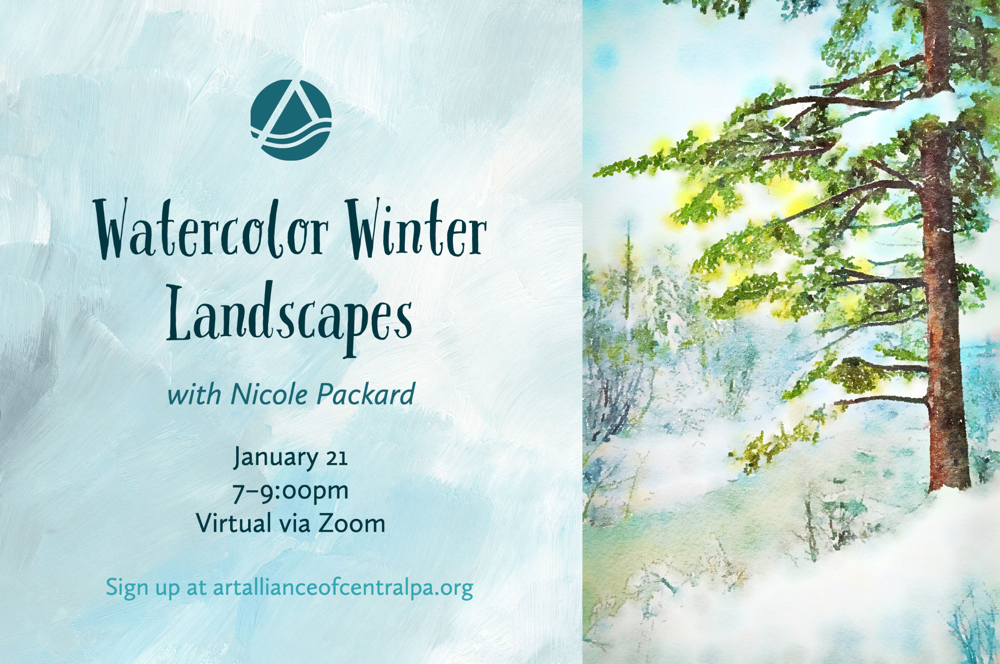 Watercolor Winter Landscapes Pop Up December 9, 2021