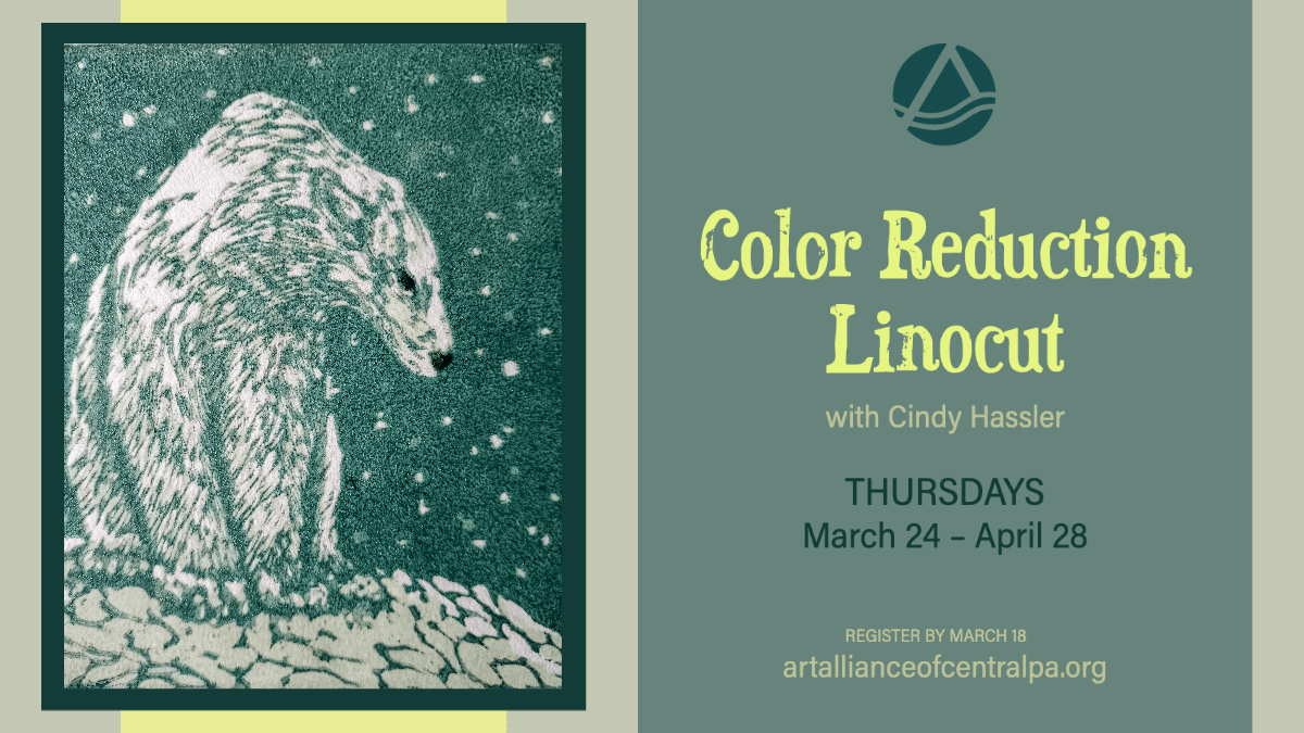 Color Reduction Linocut March 4, 2022