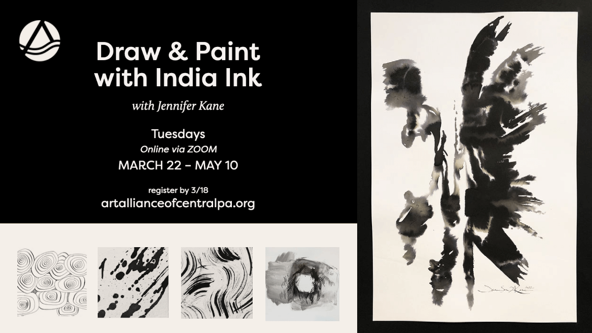 Draw and Paint with India Ink March 2, 2022