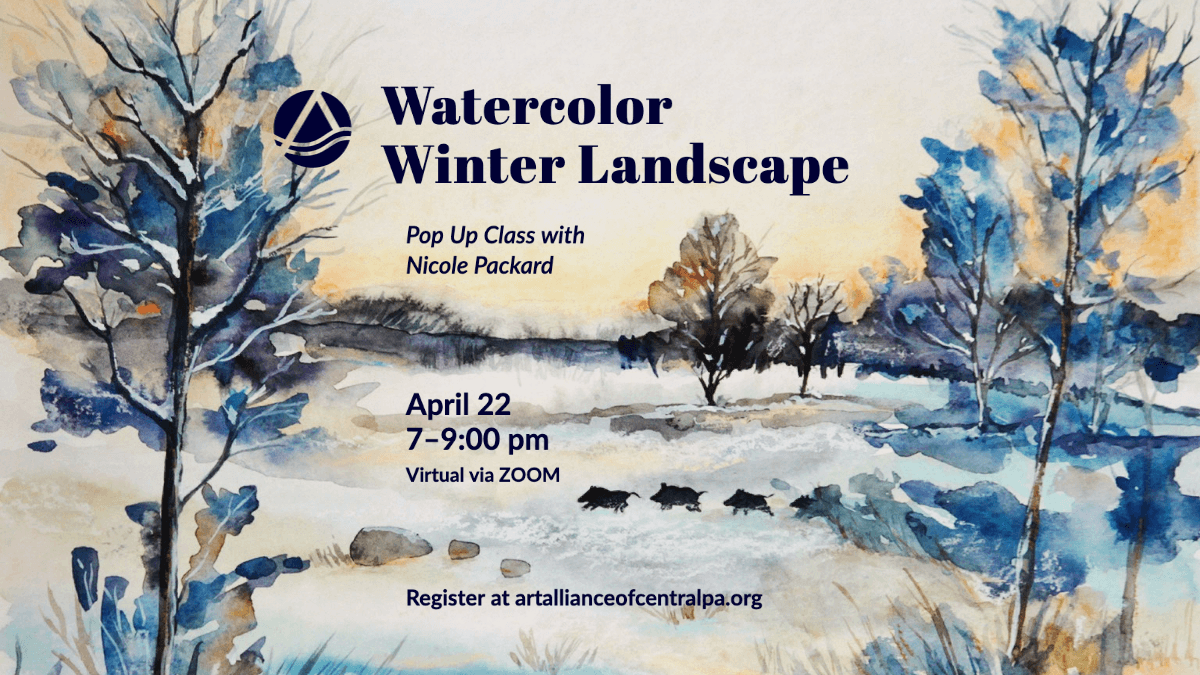 Watercolor Winter Landscape March 4, 2022
