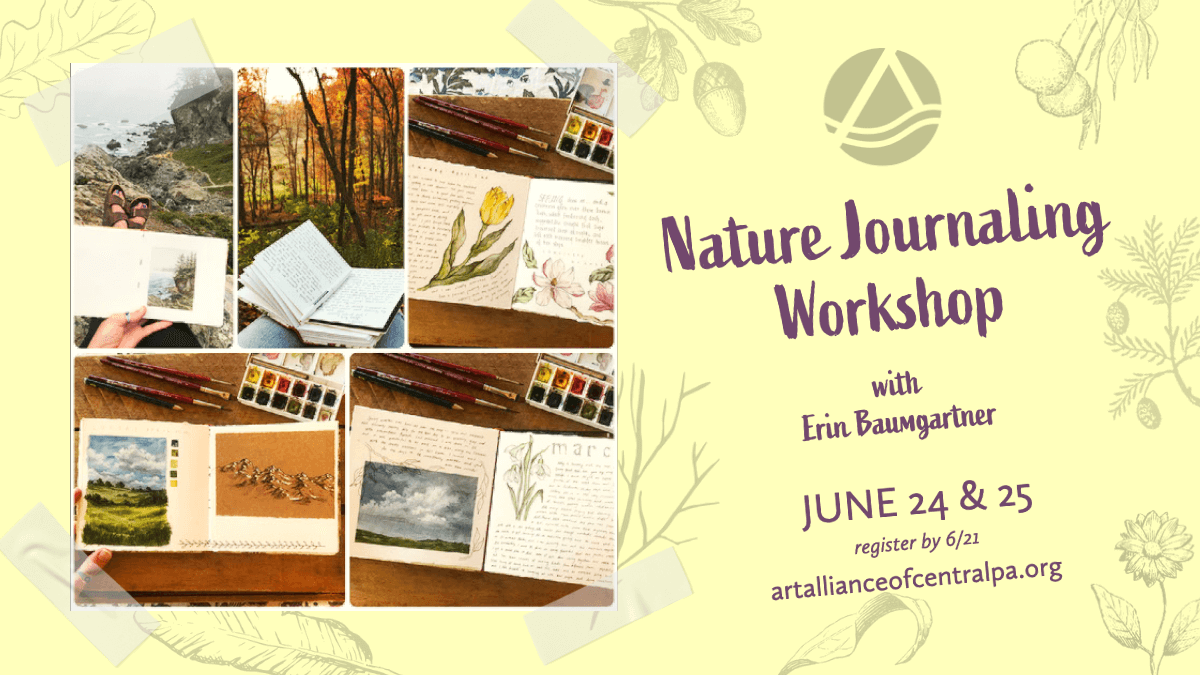 Nature Journaling: Simplified Landscapes, Plein Air, & Daily Writing Practices May 12, 2022