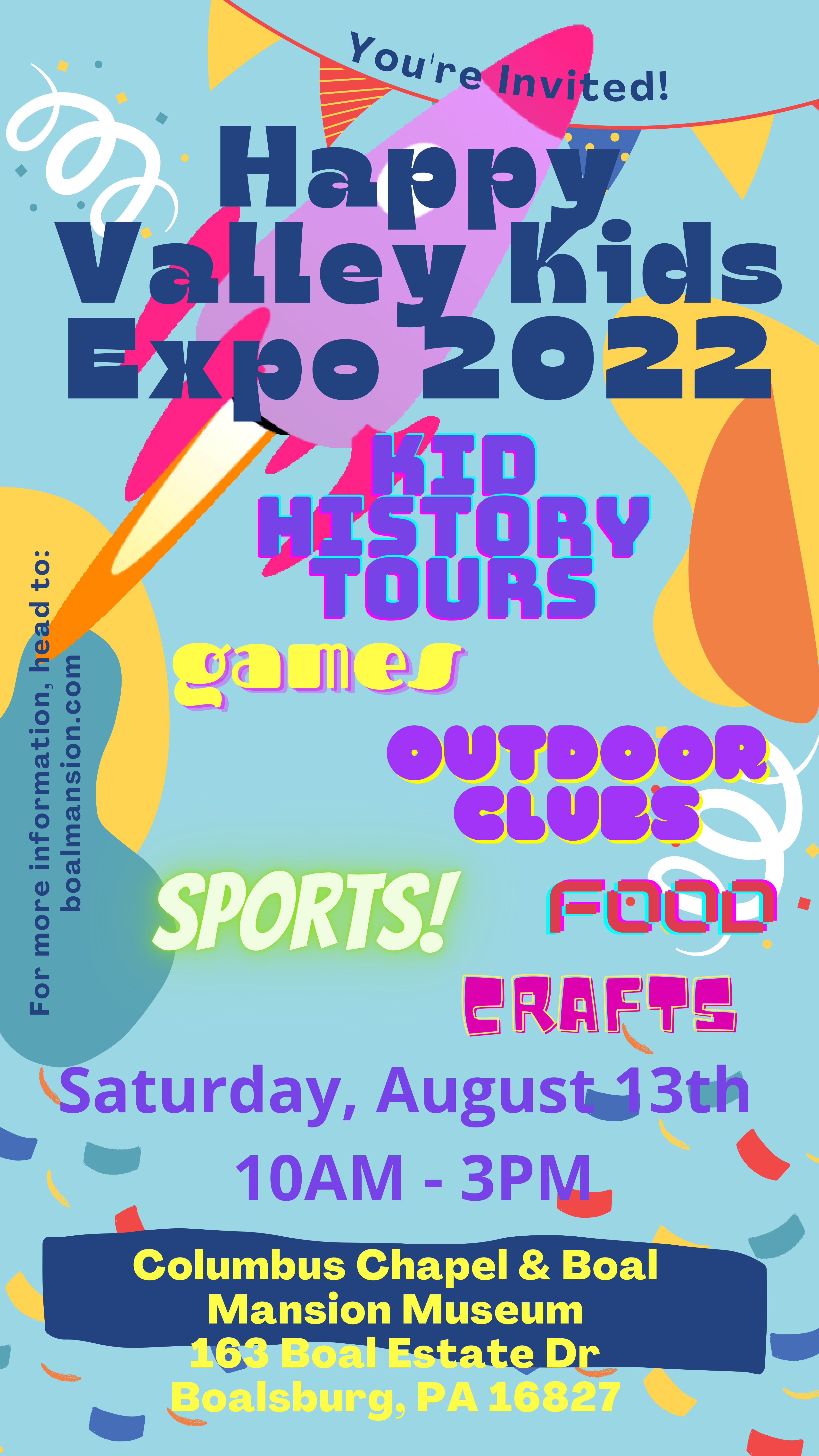 Kids Expo Saturday, Aug 13 August 8, 2022